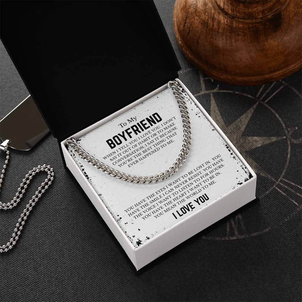 To My BOYFRIEND | Cuban Link Chain