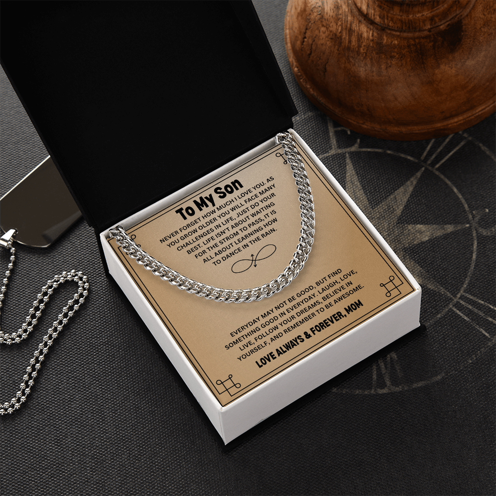 Gift To My Son from Mom | Cuban Link Chain