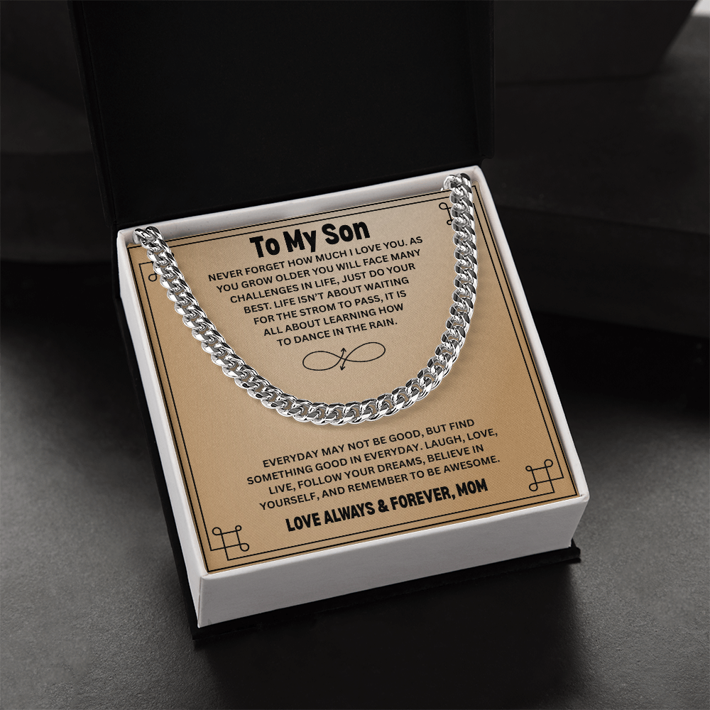 Gift To My Son from Mom | Cuban Link Chain