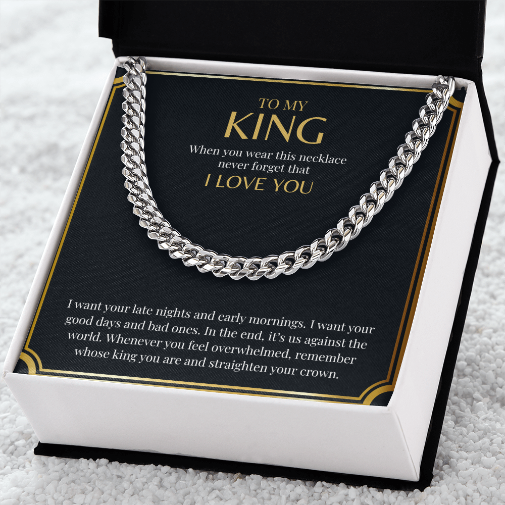 To My King | Cuban Link Chain