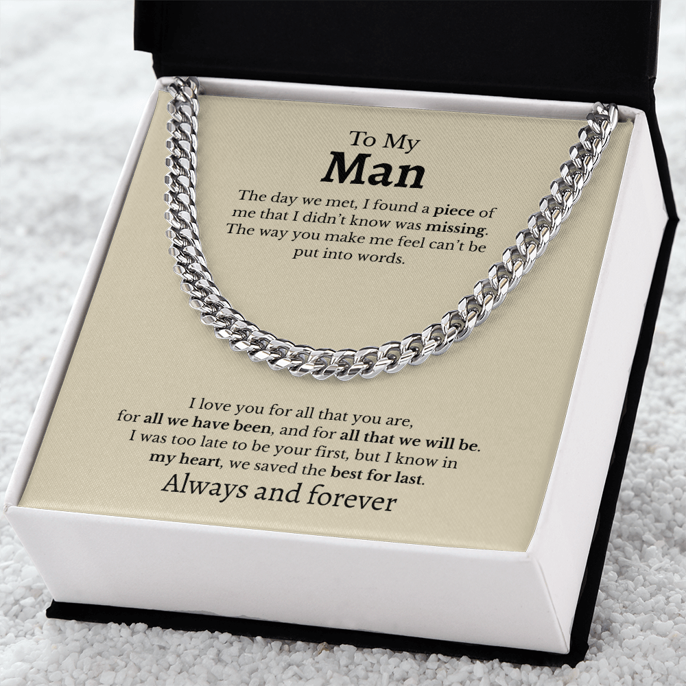 To My Man | Cuban Link Chain