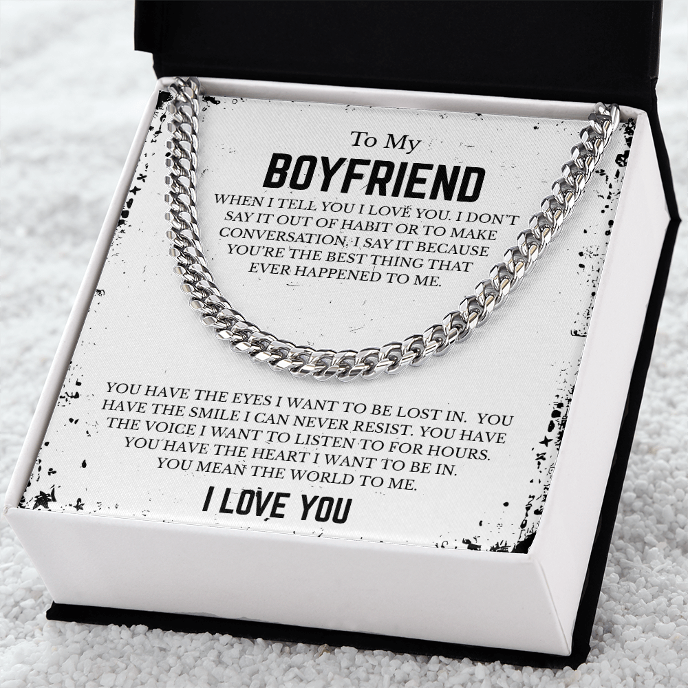 To My BOYFRIEND | Cuban Link Chain