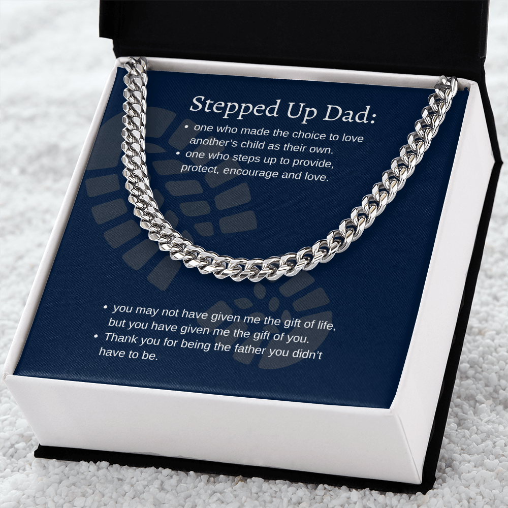 Stepped Up Dad | Cuban Link Chain