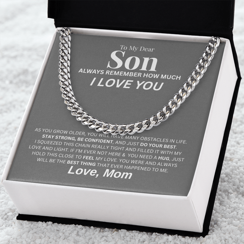 To My Dear Son | Cuban Link Chain