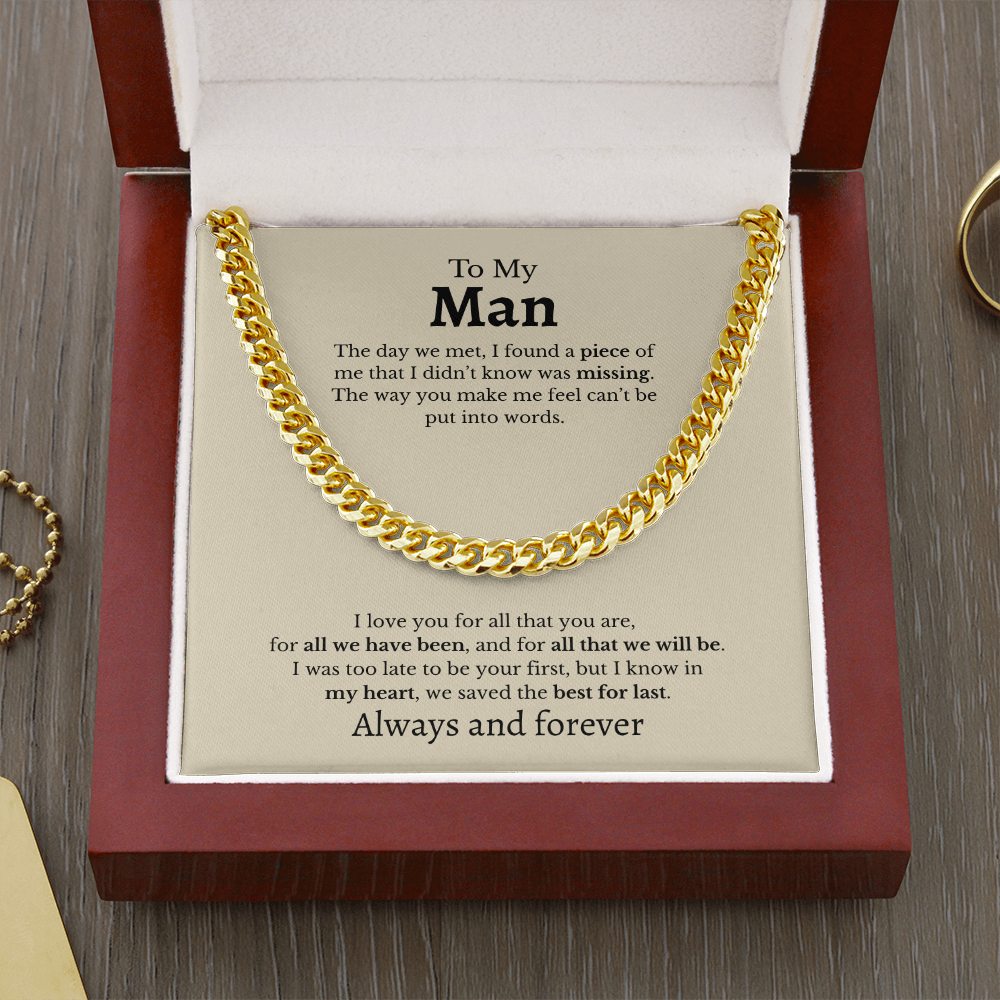 To My Man | Cuban Link Chain