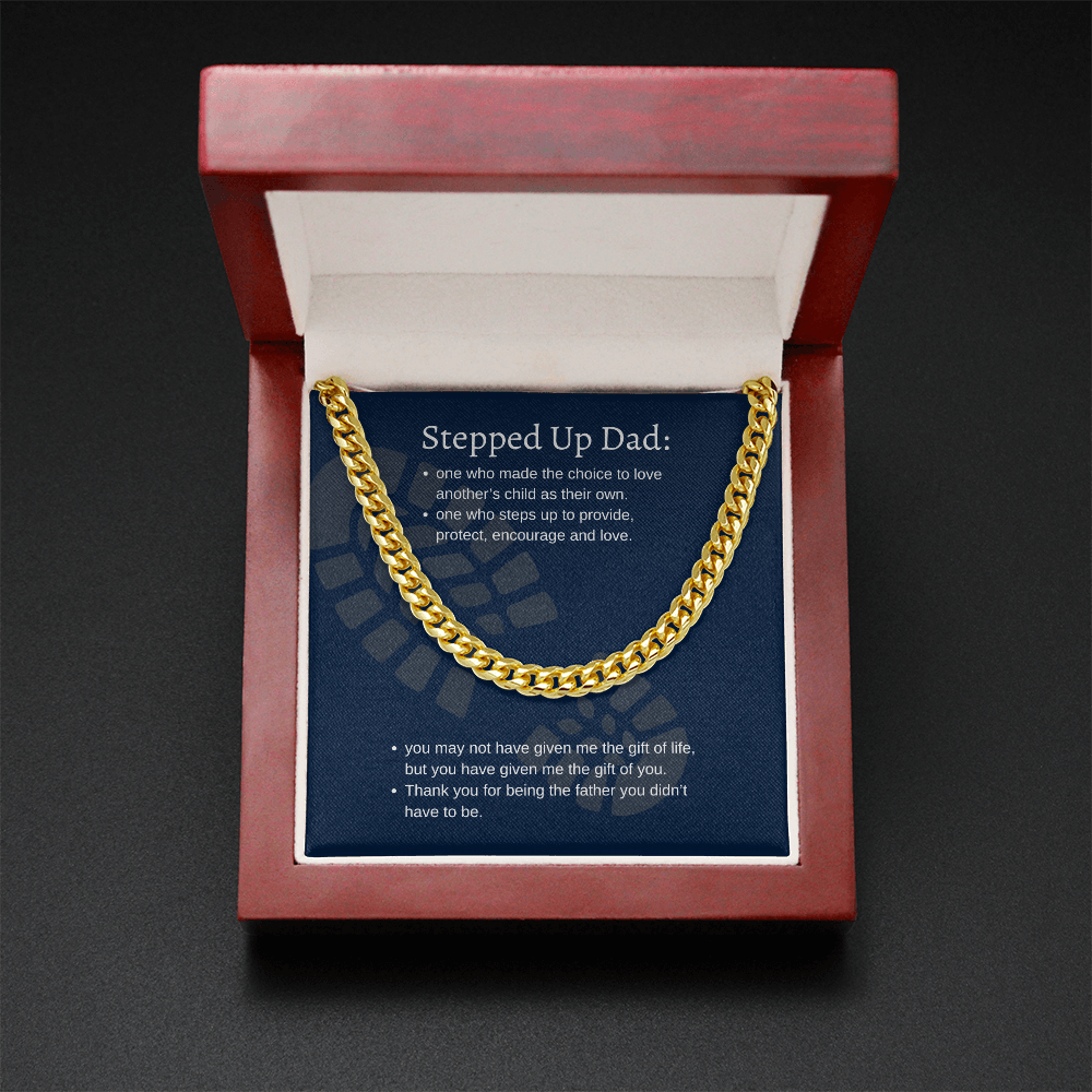 Stepped Up Dad | Cuban Link Chain