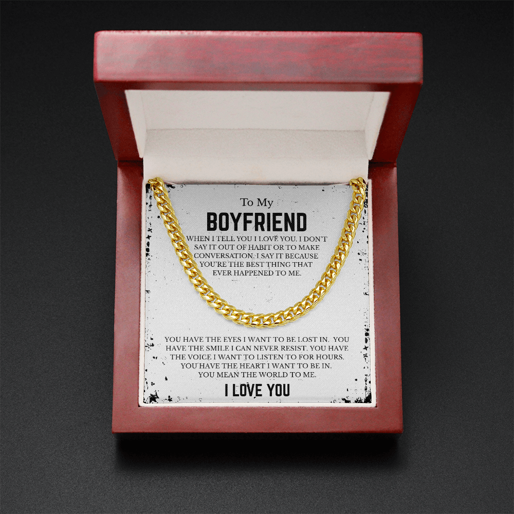 To My BOYFRIEND | Cuban Link Chain