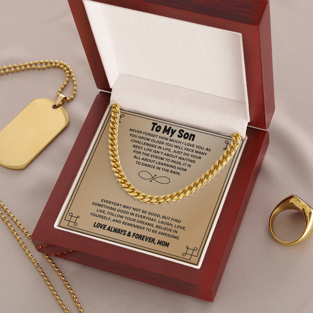 Gift To My Son from Mom | Cuban Link Chain