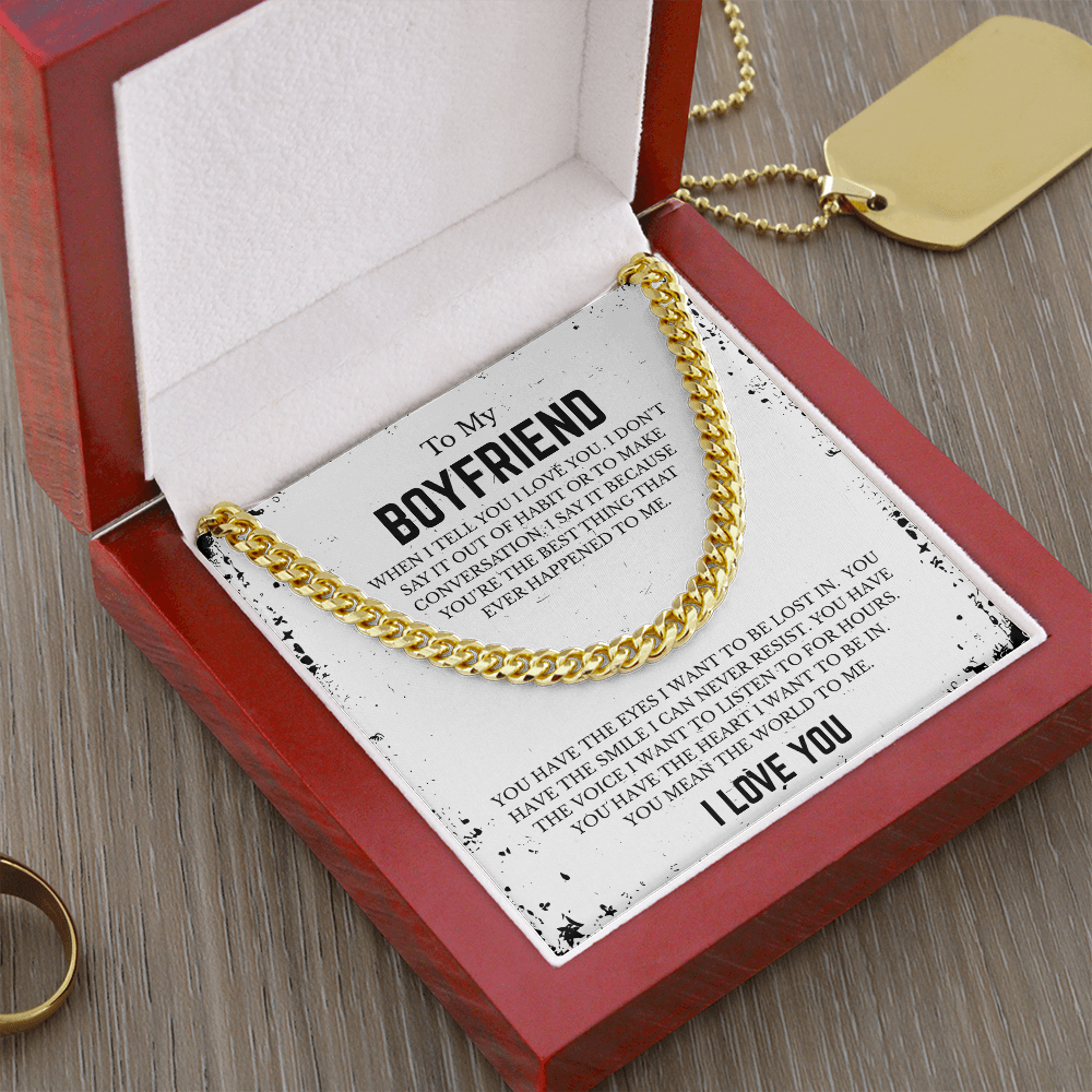 To My BOYFRIEND | Cuban Link Chain