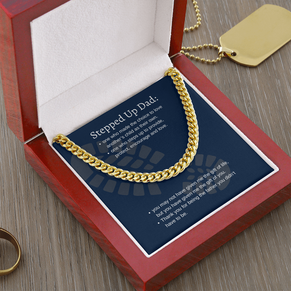 Stepped Up Dad | Cuban Link Chain