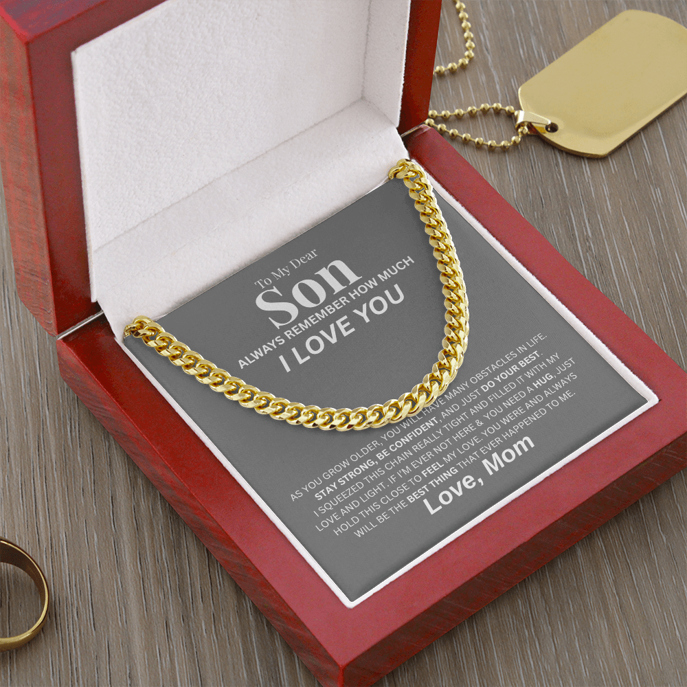 To My Dear Son | Cuban Link Chain