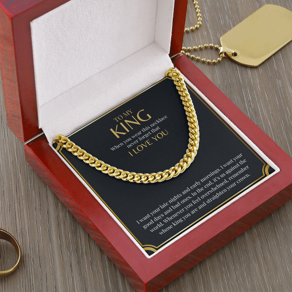 To My King | Cuban Link Chain