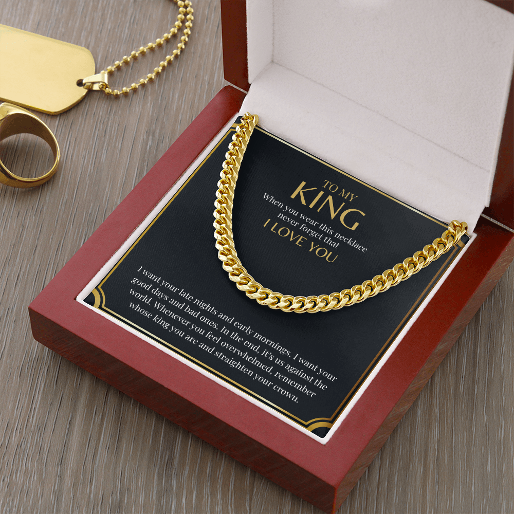 To My King | Cuban Link Chain