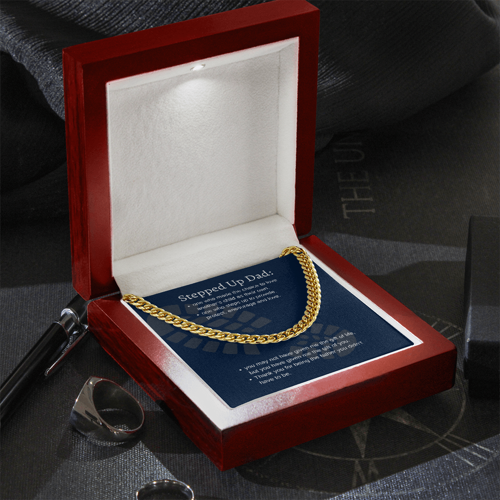 Stepped Up Dad | Cuban Link Chain
