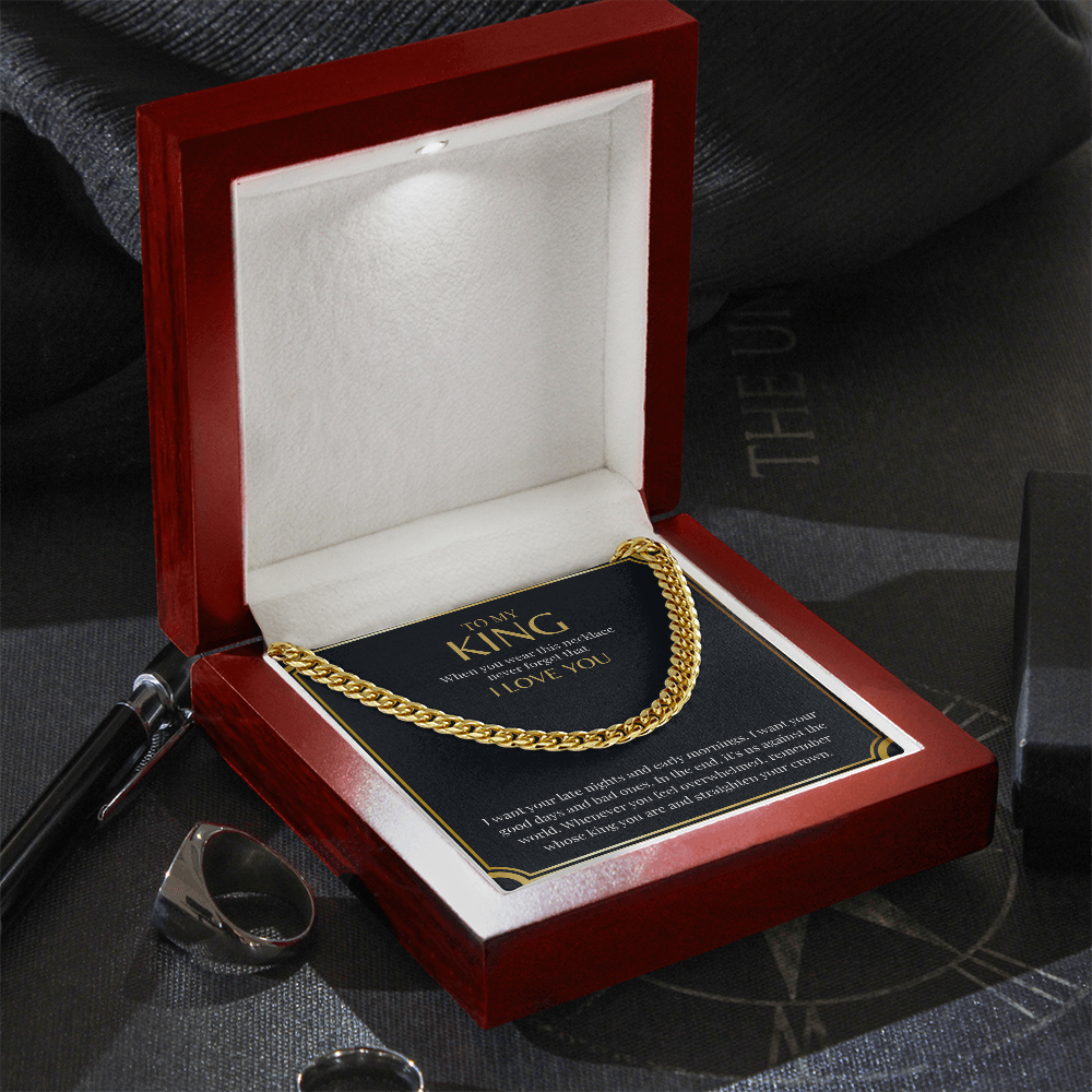 To My King | Cuban Link Chain