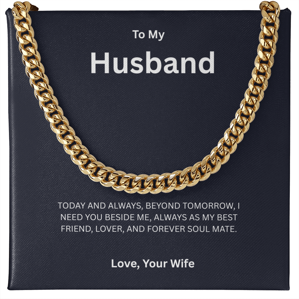 To My Husband | Cuban Link Chain