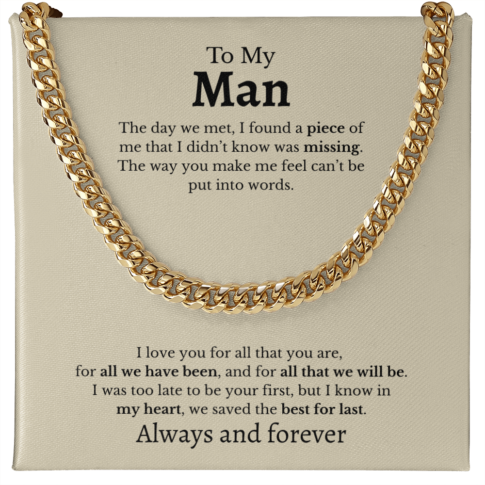 To My Man | Cuban Link Chain