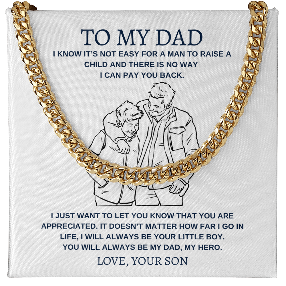 To My Dad | Cuban Link Chain