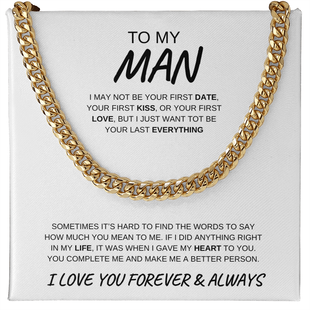 To My Man | Cuban Link Chain