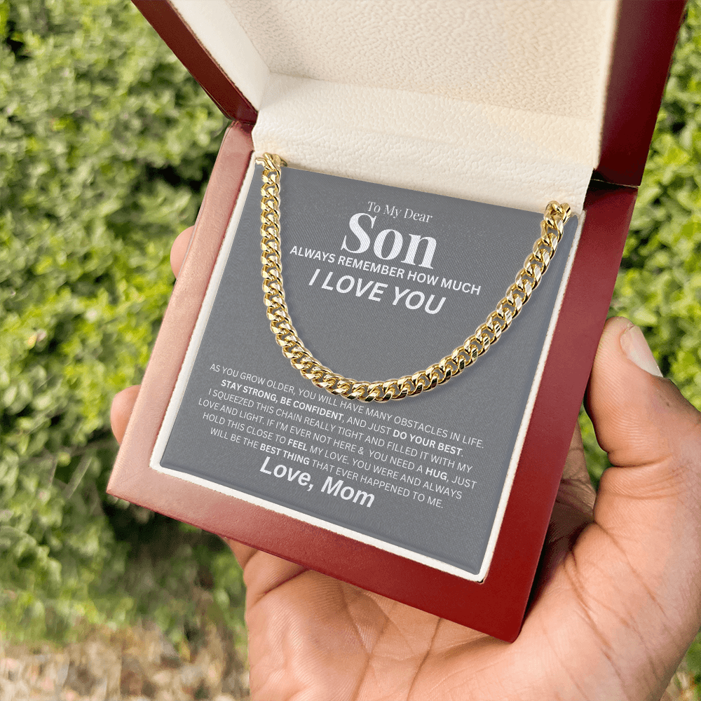 To My Dear Son | Cuban Link Chain