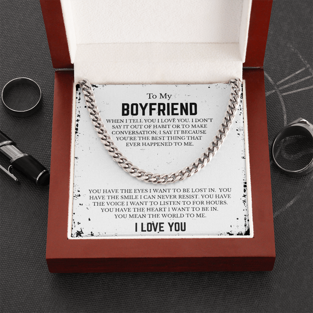 To My BOYFRIEND | Cuban Link Chain