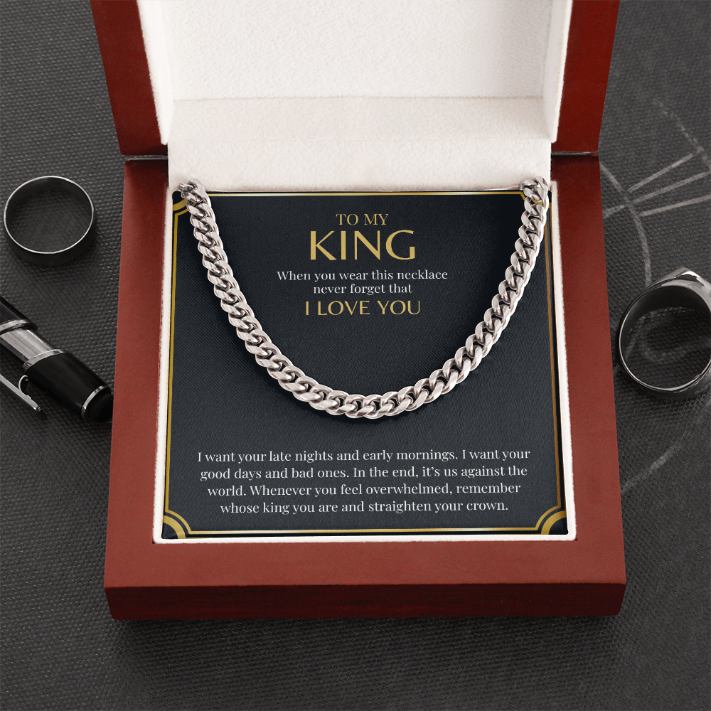 To My King | Cuban Link Chain