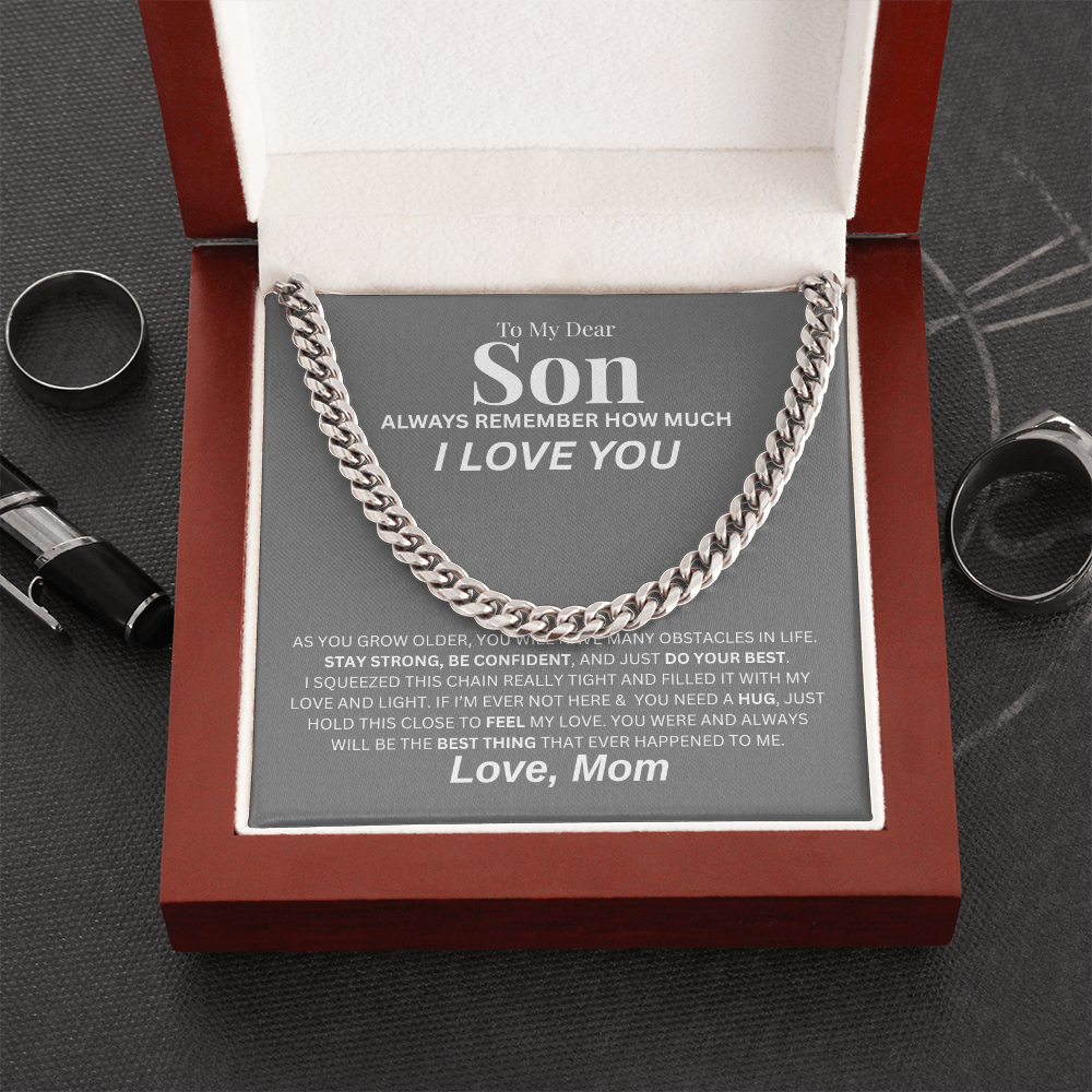 To My Dear Son | Cuban Link Chain