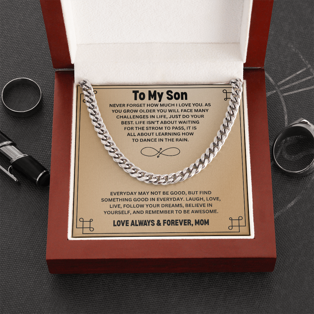 Gift To My Son from Mom | Cuban Link Chain