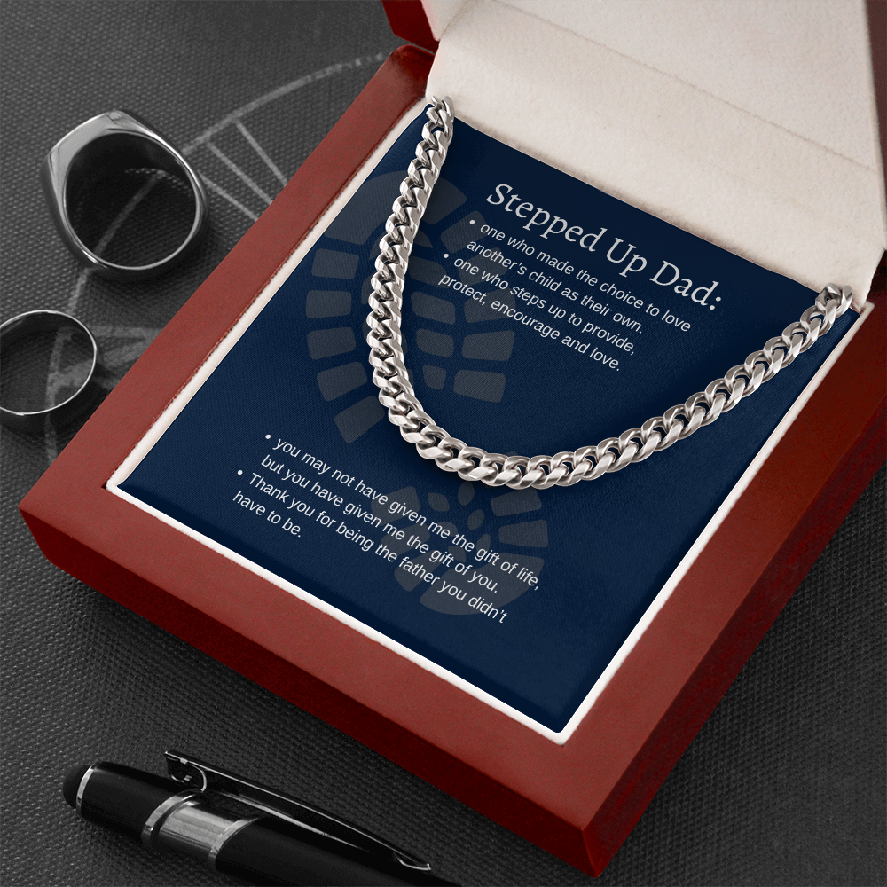 Stepped Up Dad | Cuban Link Chain