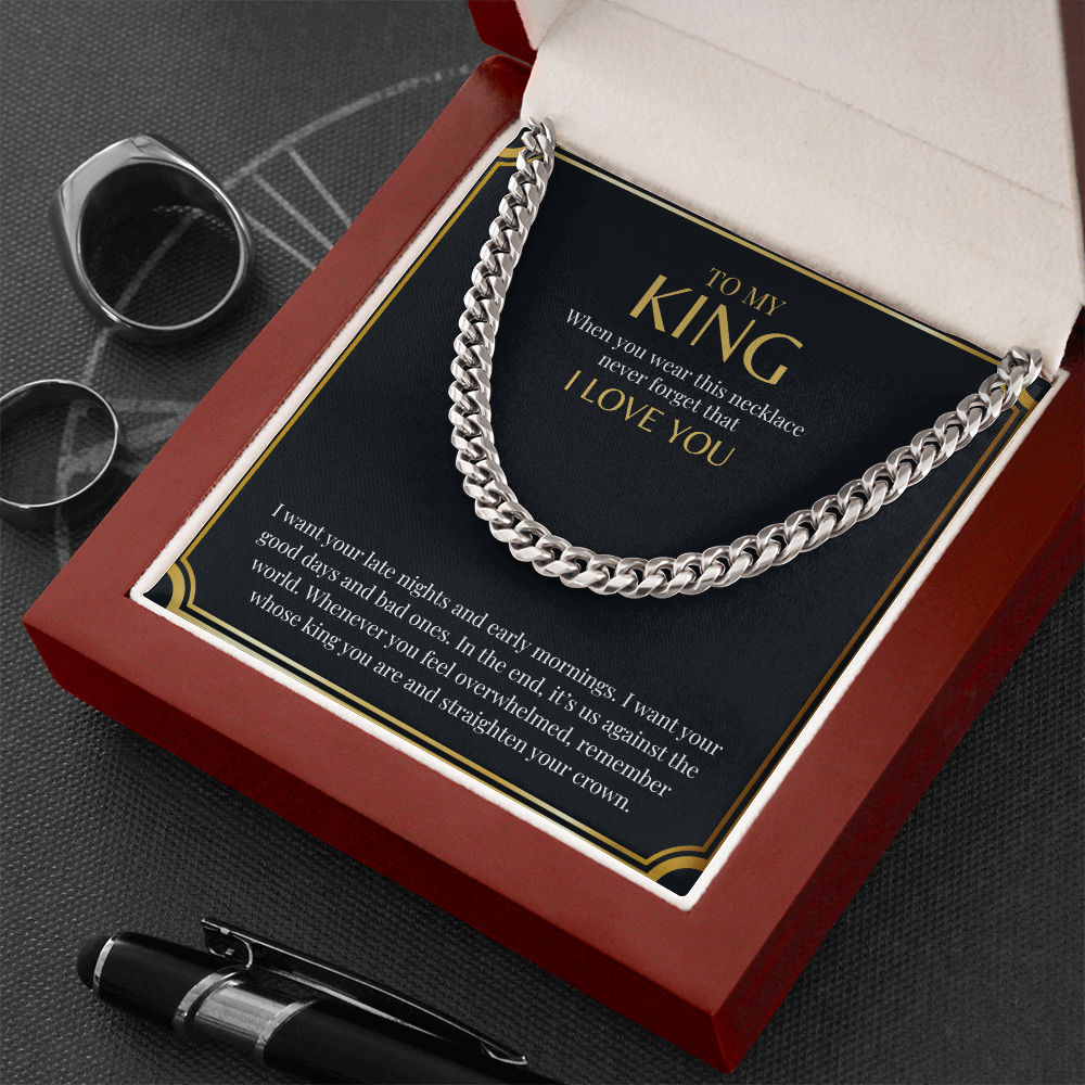 To My King | Cuban Link Chain