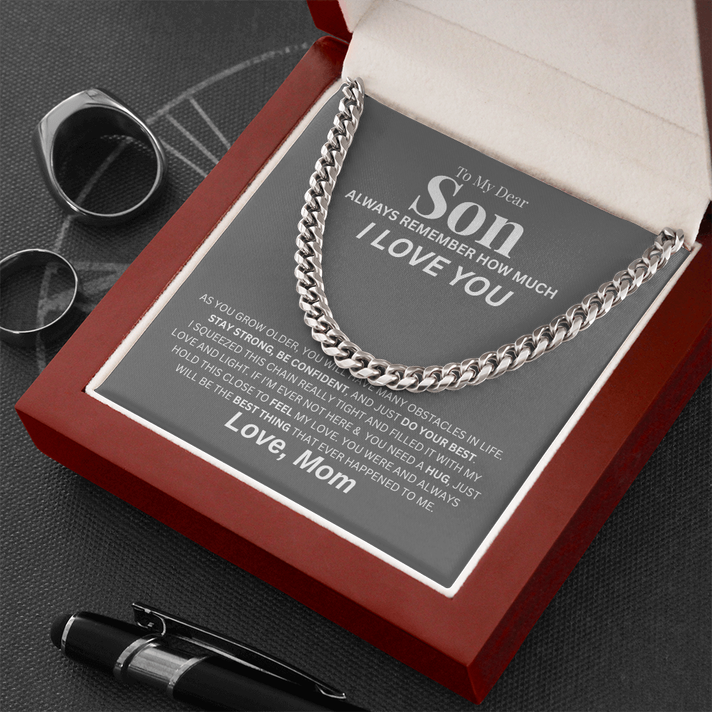 To My Dear Son | Cuban Link Chain