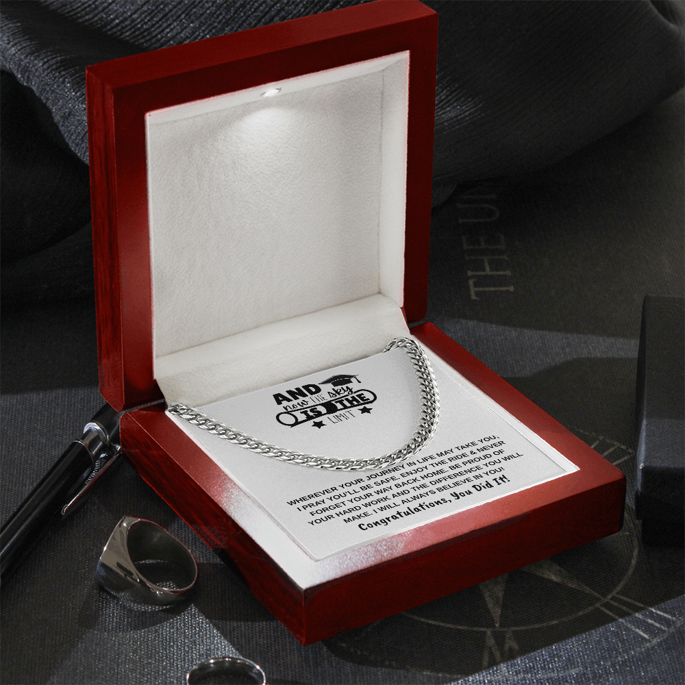 Sky is the Limit Graduation | Cuban Link Chain