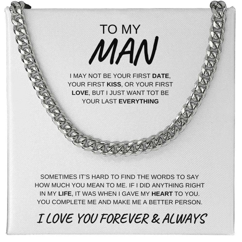 To My Man | Cuban Link Chain