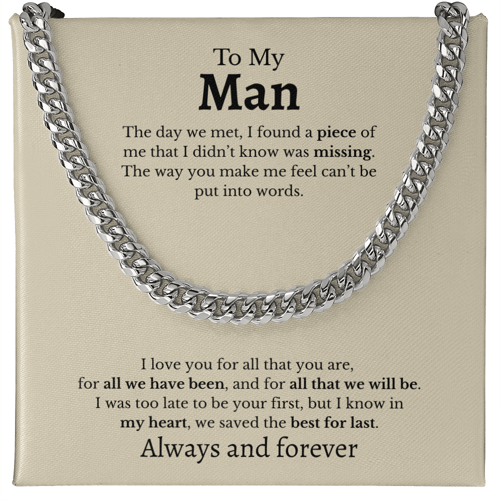 To My Man | Cuban Link Chain