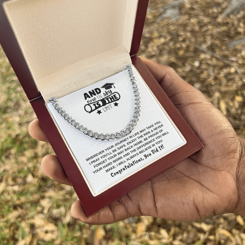 Sky is the Limit Graduation | Cuban Link Chain