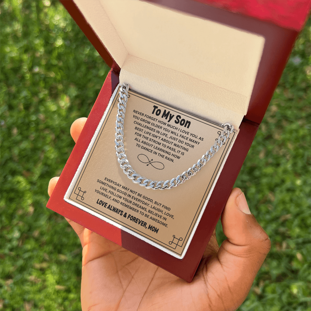 Gift To My Son from Mom | Cuban Link Chain