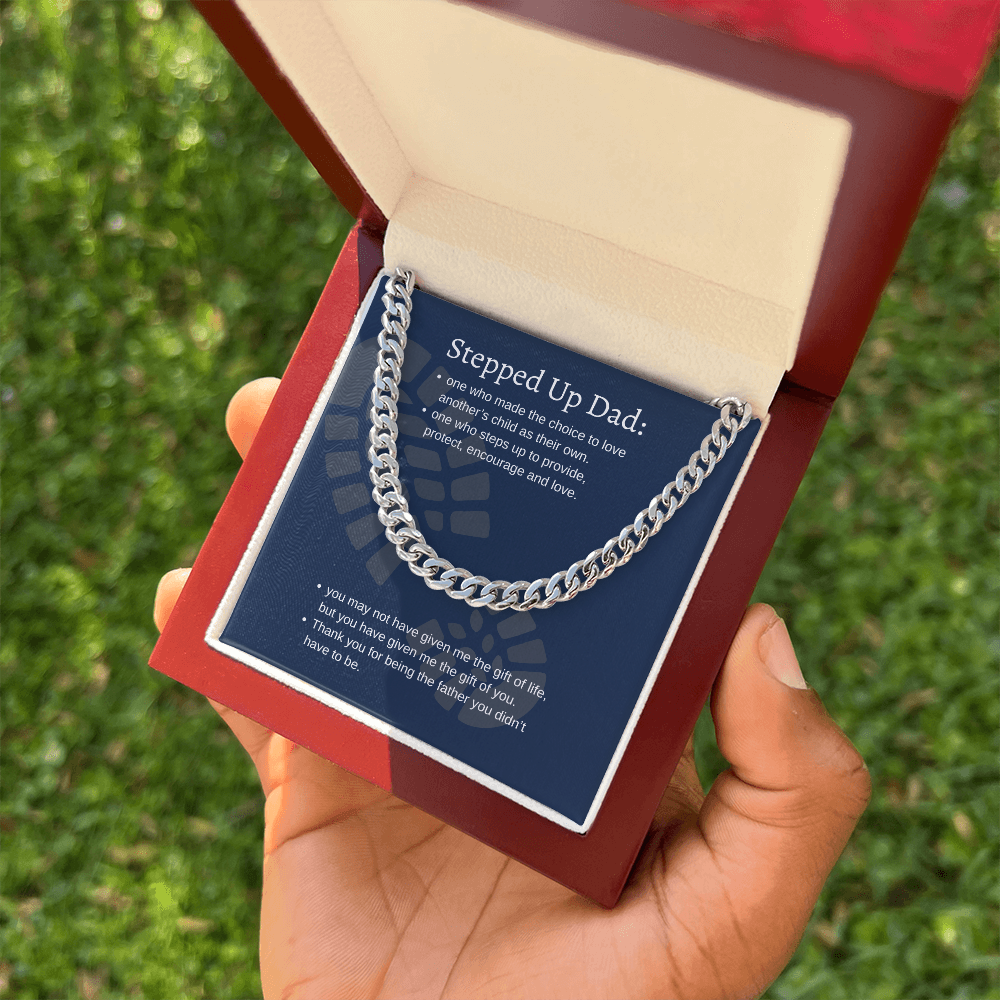 Stepped Up Dad | Cuban Link Chain