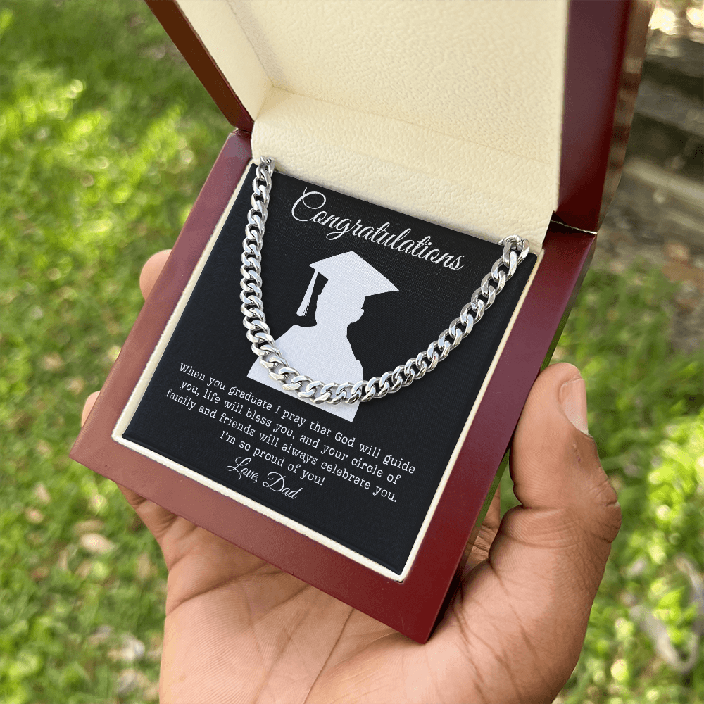 Congratulations (Son) Love Dad | Cuban Link Chain