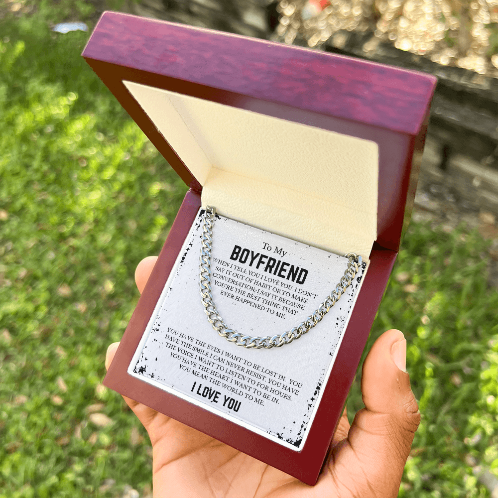 To My BOYFRIEND | Cuban Link Chain