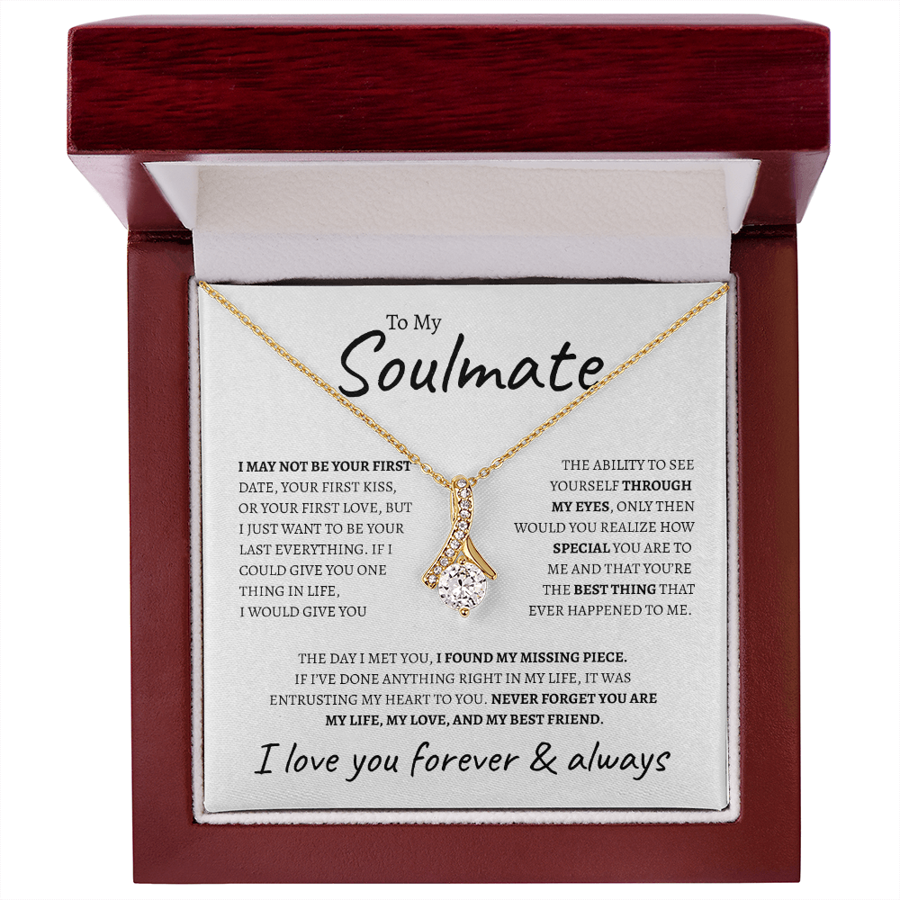 To My Soulmate "I want to be your last" | Alluring Beauty Necklace