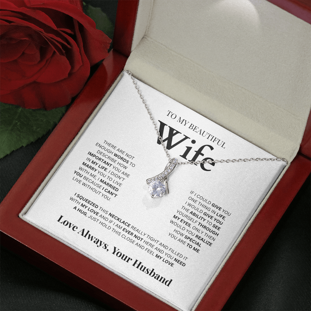 To My Beautiful Wife | Alluring Beauty Necklace