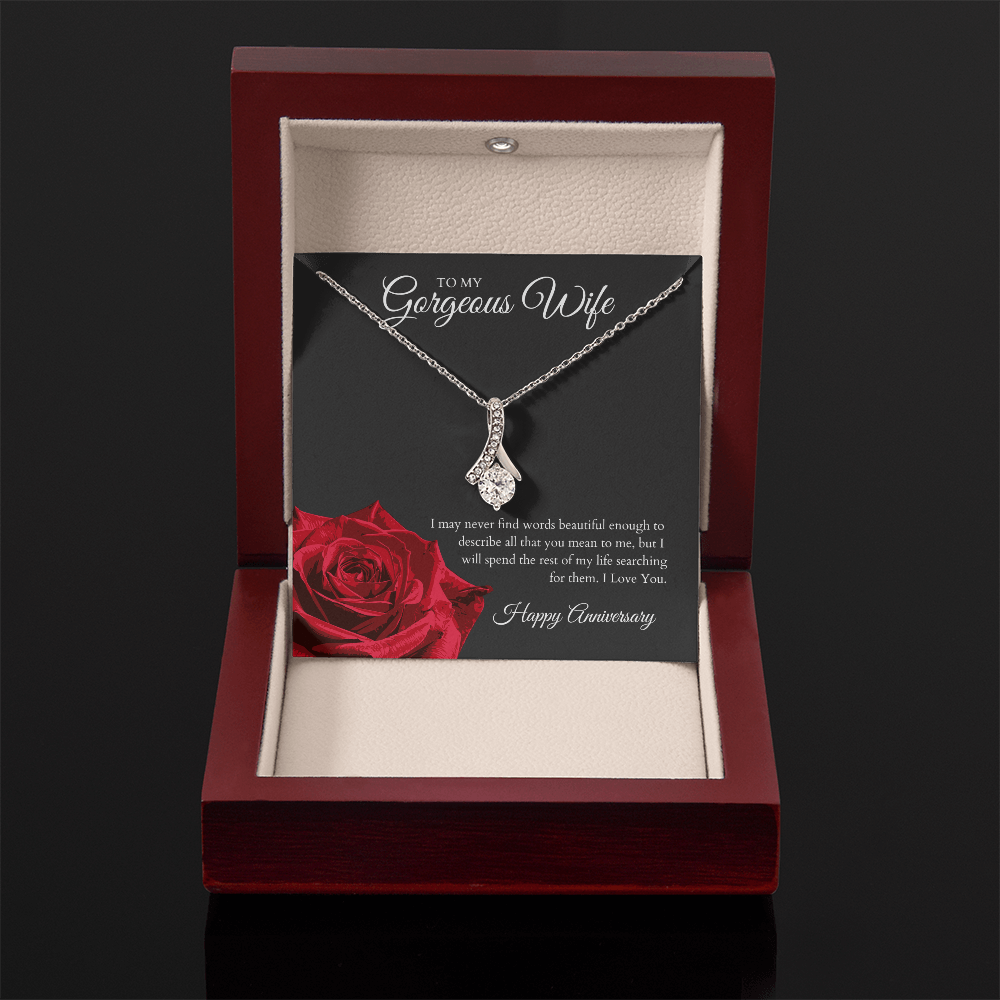 Anniversary Gift to Gorgeous Wife | Alluring Beauty Necklace