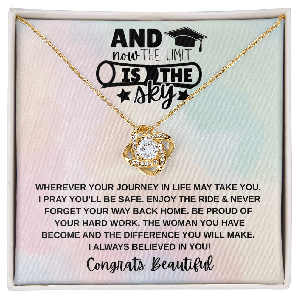 Limit is the Sky Graduation | Love Knot Necklace