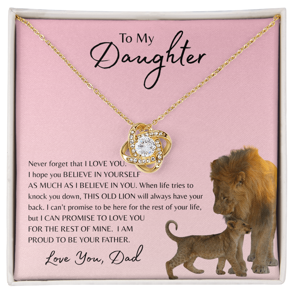 To My Daughter | Love Knot Necklace