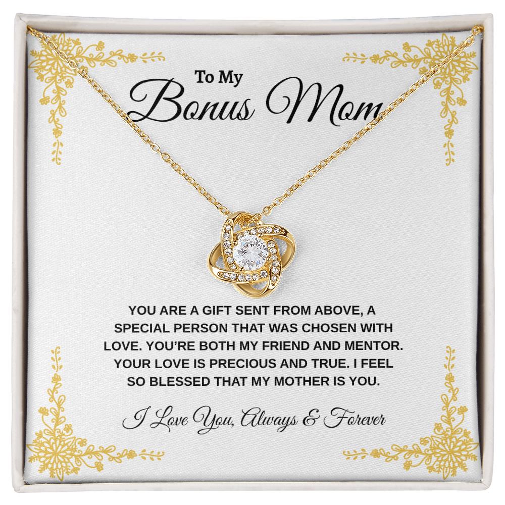 To My Bonus Mom | Love Knot Necklace