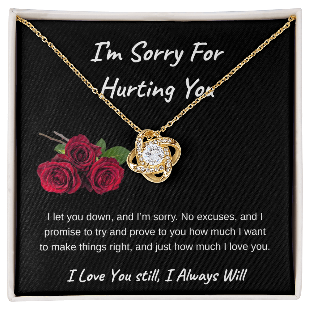 I'm Sorry For Hurting You |  Love Knot Necklace