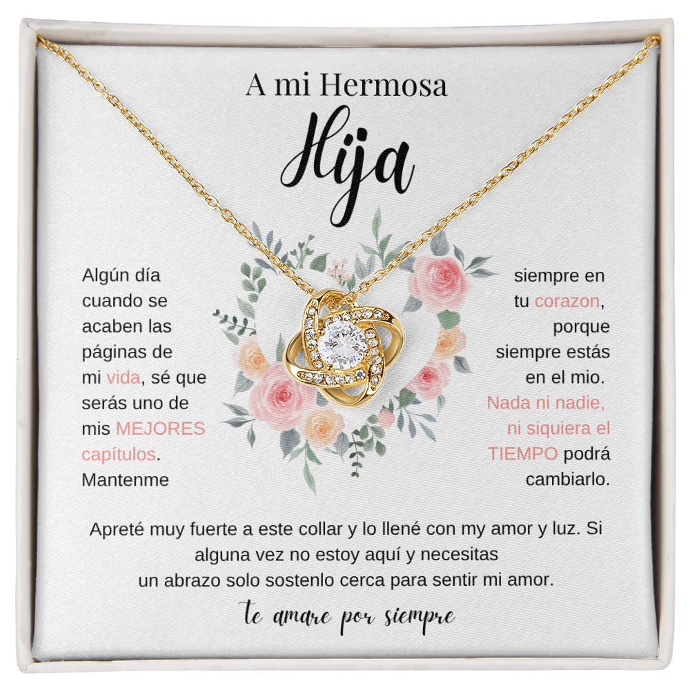 A Mi Hermosa Hija | Love Knot Necklace