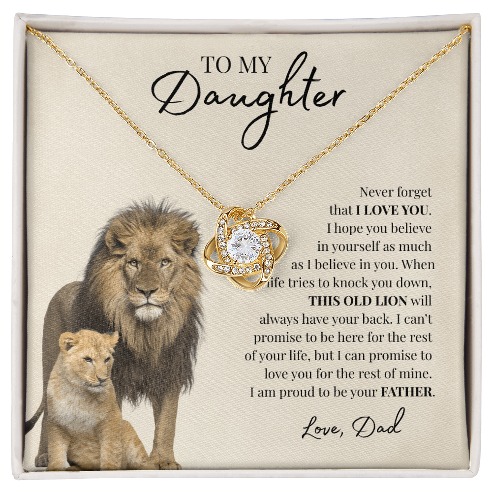 To My Daughter | Love Knot Necklace
