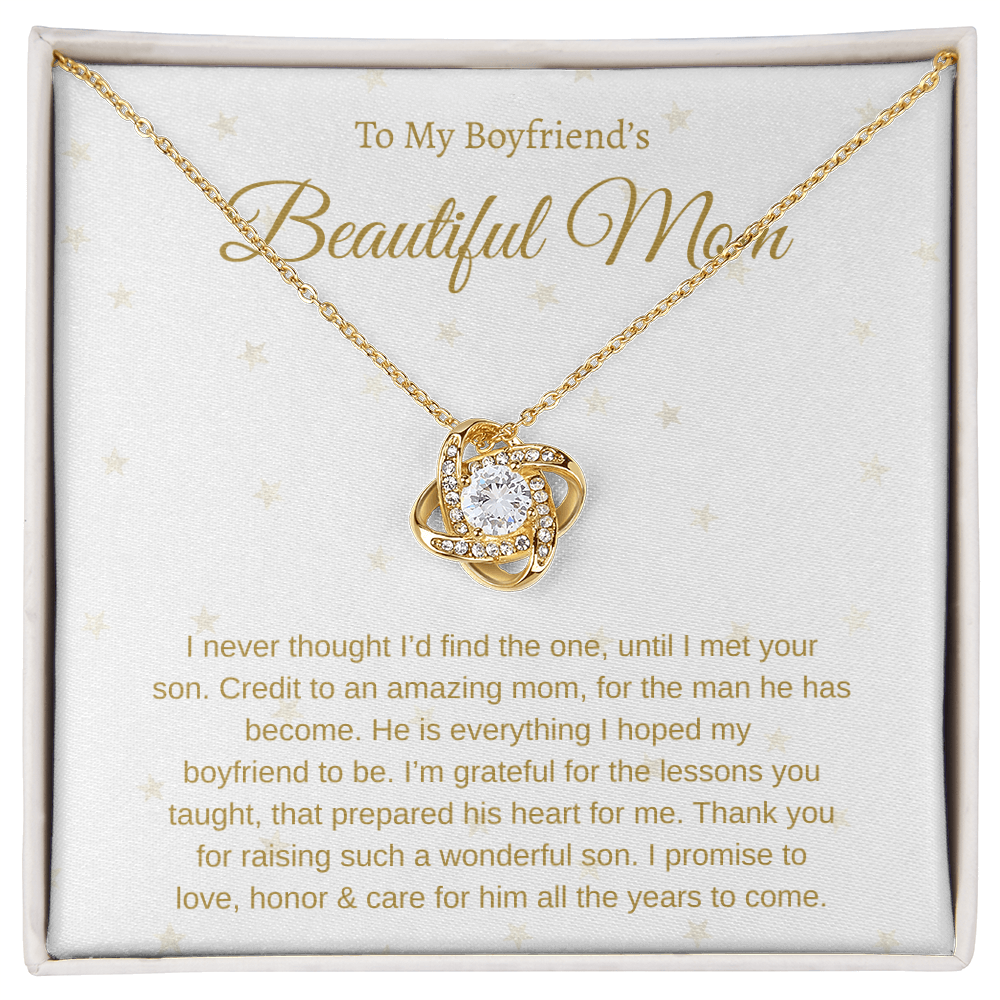 To My Boyfriend's Mom | Love Knot Necklace