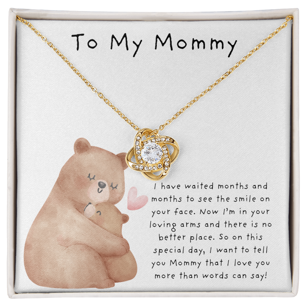 To My Mommy Bears | Love Knot Necklace